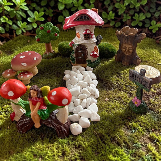 Enchanted Mushroom Fairy Garden Set