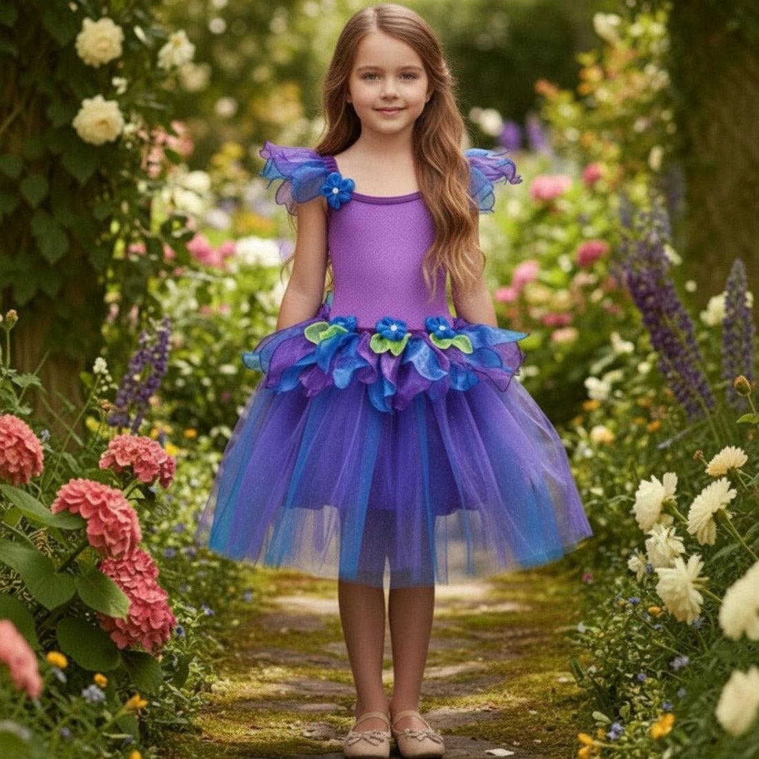 Enchanted Purple and Blue Fairy Dress