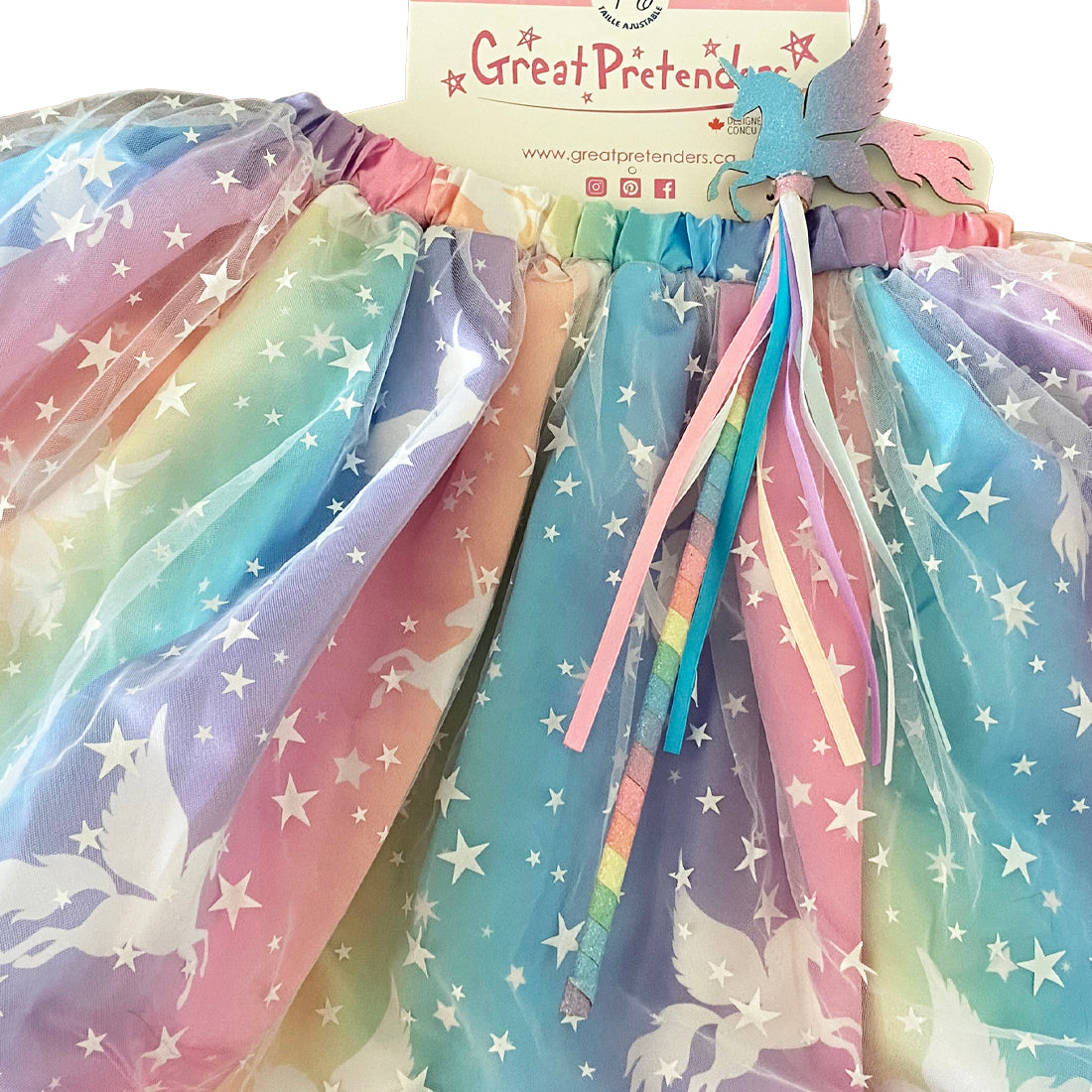 Enchanted Unicorn Skirt & Wand Set 4- 6 Years