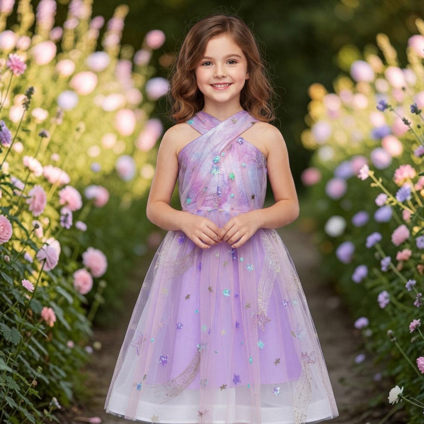Eras Dress Lilac size 7-8 Years
