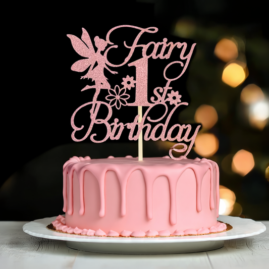 Fairy 1st Birthday Cake Decoration