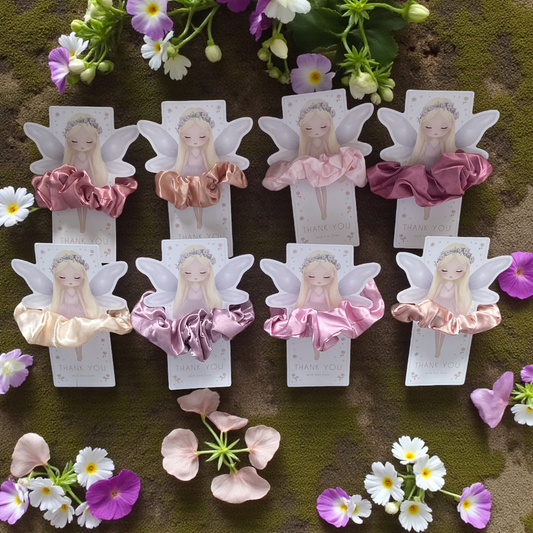 Fairy Ballerina Scrunchie and Card Set of 8