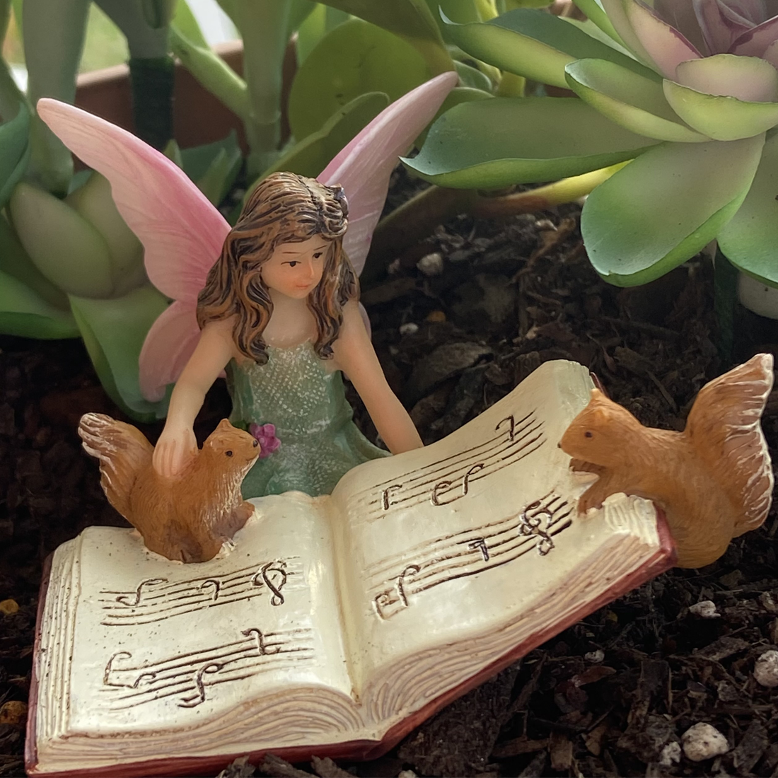 Fairy Bonnie With Music Book Figurine