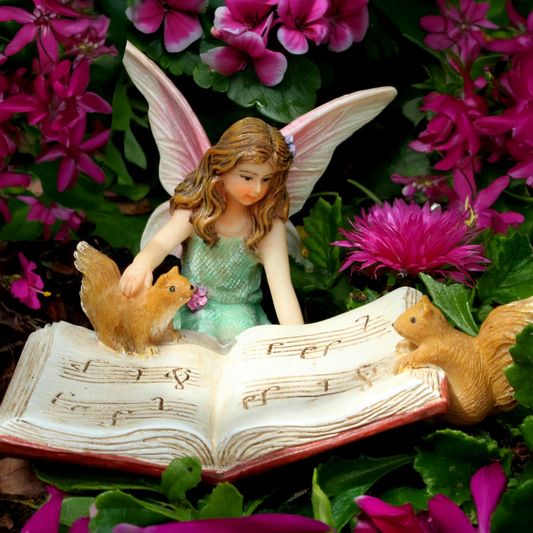 Fairy Bonnie With Music Book Figurine