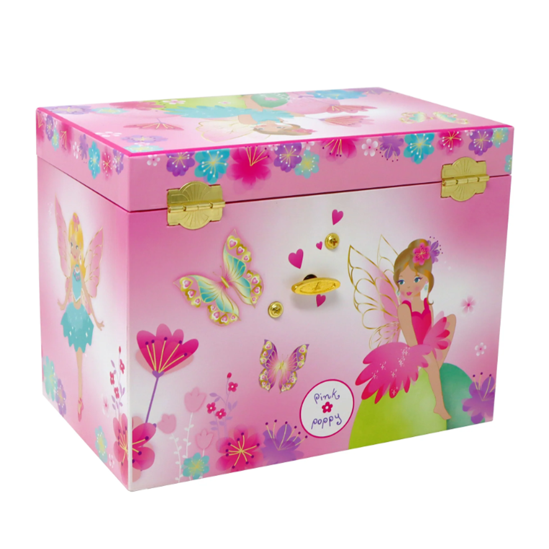 Fairy Butterfly Friends Large Musical Jewellery Box
