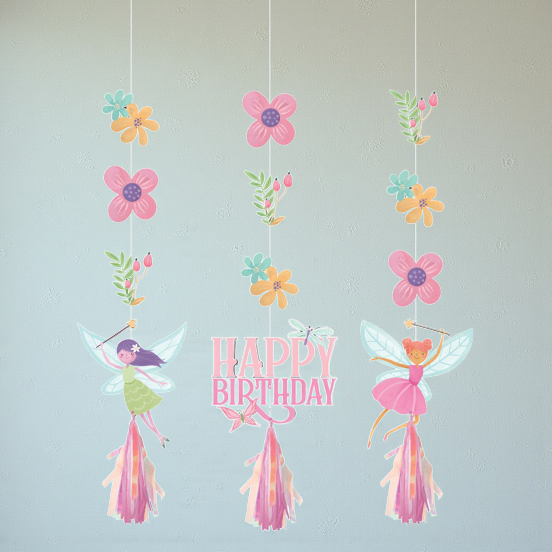 Fairy Forest Hanging Cutouts and Tassels