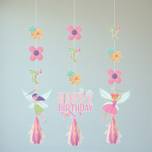 Fairy Forest Hanging Cutouts and Tassels