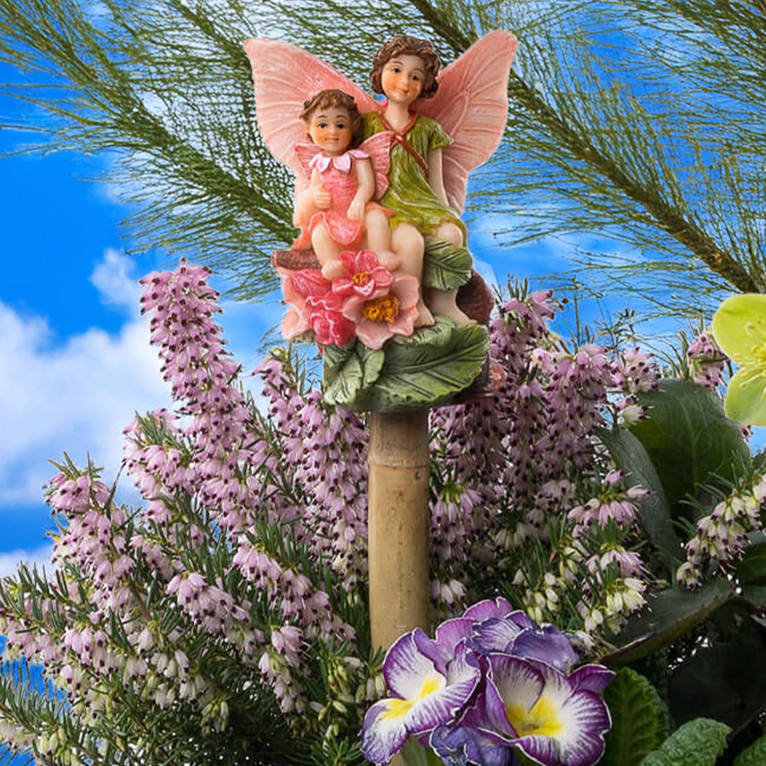 Fairy Garden Apple Blossom Flower Fairies Stake Topper
