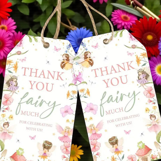 Fairy Garden Celebration Party Favour Gift Tag