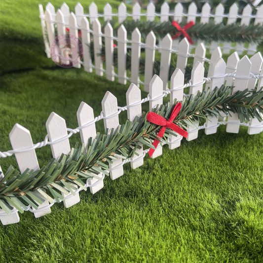 Fairy Garden Christmas Fence 90cm x 5cm