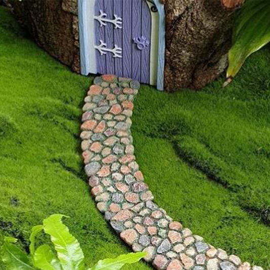 Fairy Garden Cobblestone Curved Path