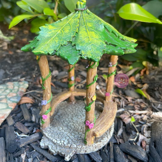 Fairy Garden Leaf Gazebo