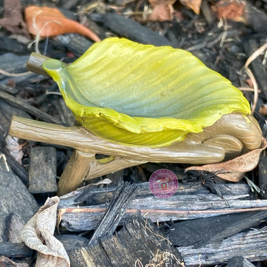 Fairy Garden Leaf Wheelbarrow