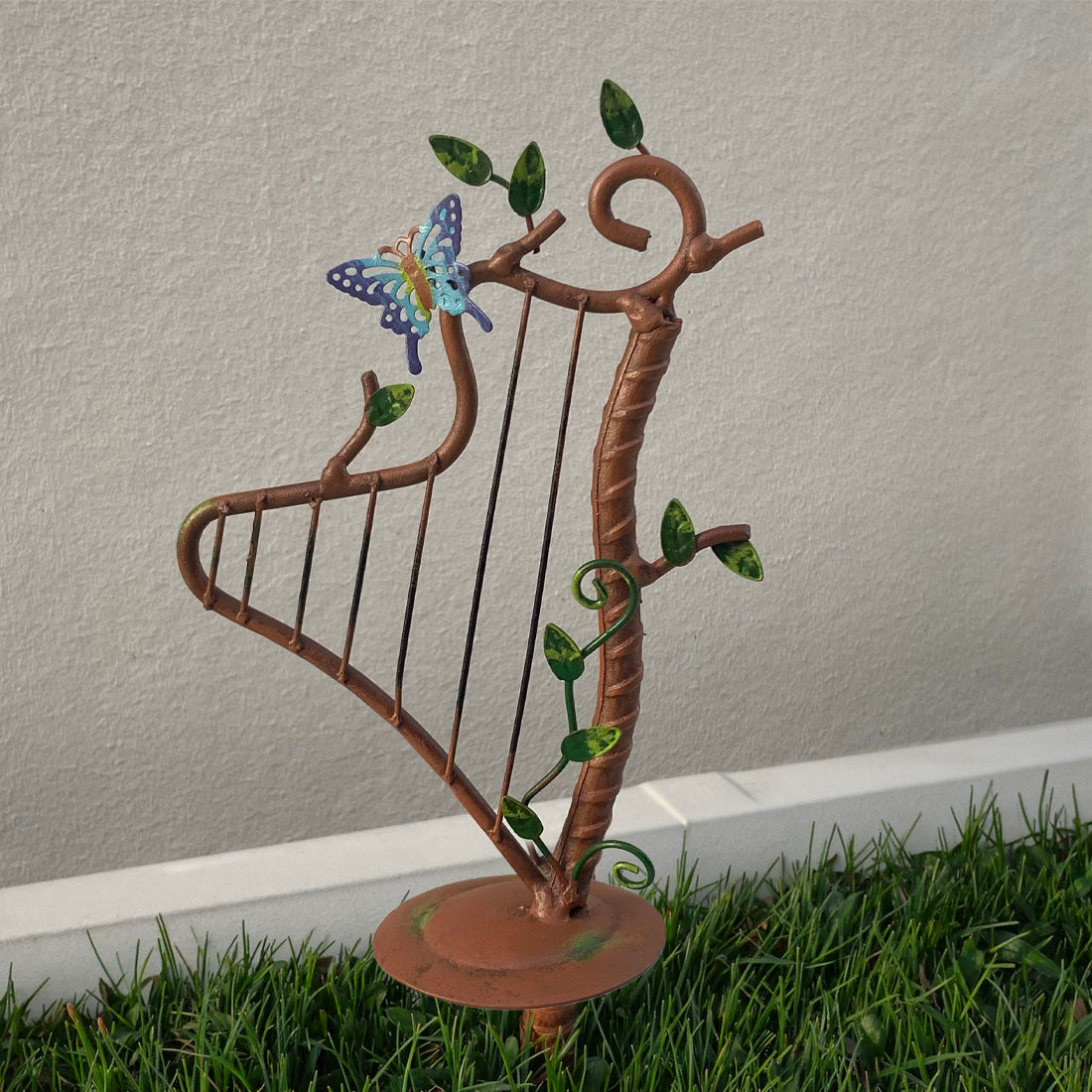 Fairy Garden Metal Harp