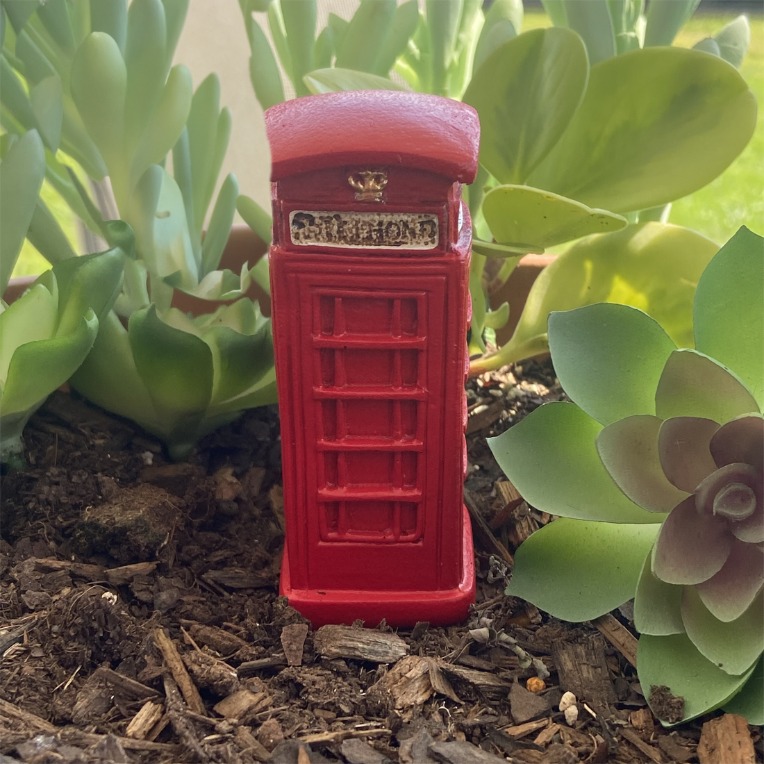 Fairy Garden Red Telephone Box