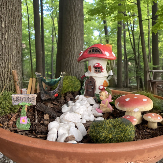 Fairy Garden Starter Kit - Mushroom Set