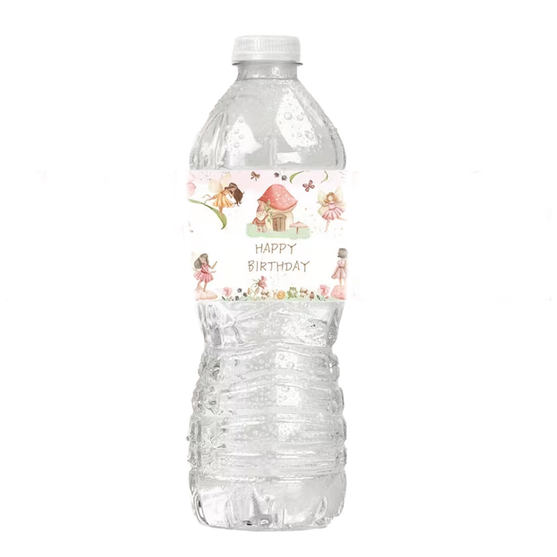 Fairy Happy Birthday Bottle Stickers