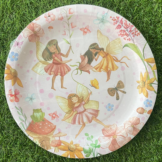 Fairy Party 9" Paper Plates Pk 10