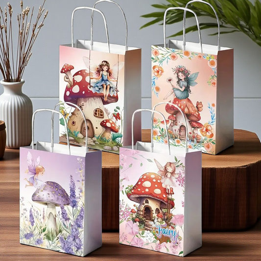 Fairy Party Loot Paper Bags With Handle