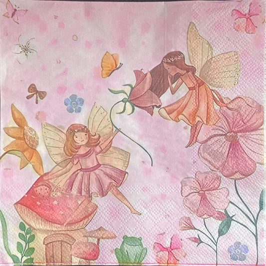 Fairy Party Paper Napkins Pk20