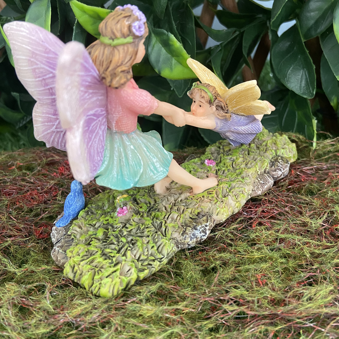 Fairy Sisters Playing Figurine
