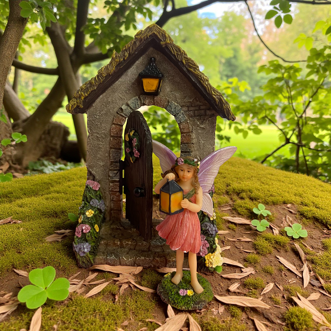 Fairy Skylar With A Lantern Figurine