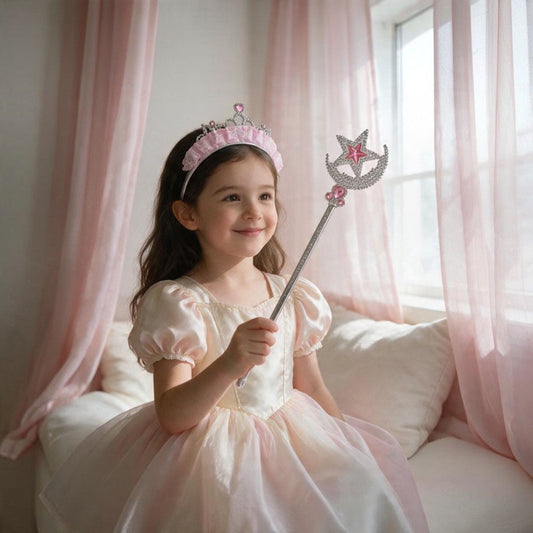 Fairy Star Wand and Tiara Headband Set