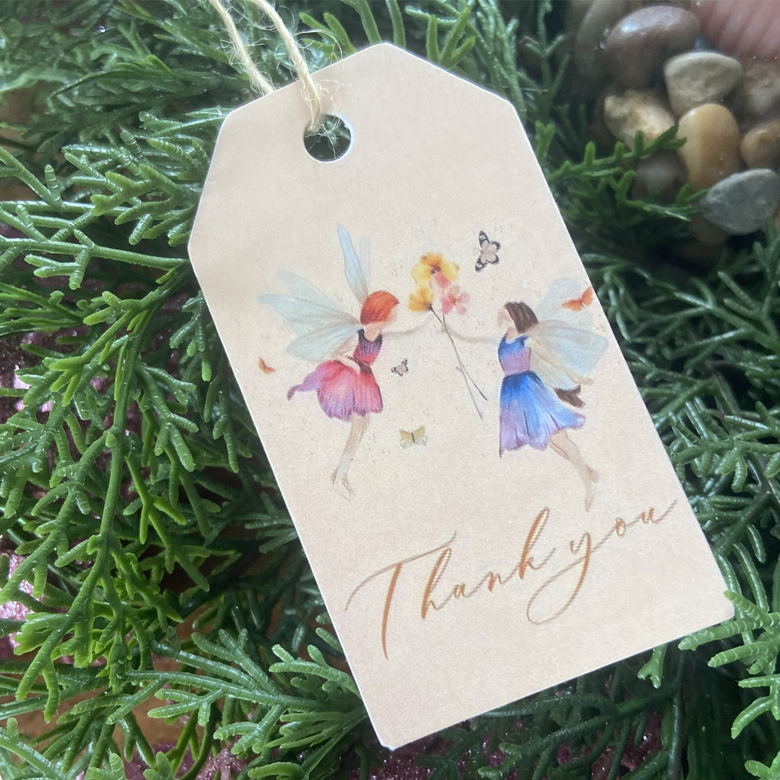 Fairy Thank You Party Favour Gift Tag