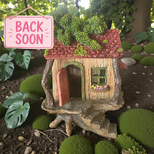 Fairy Tree House With Opening Door