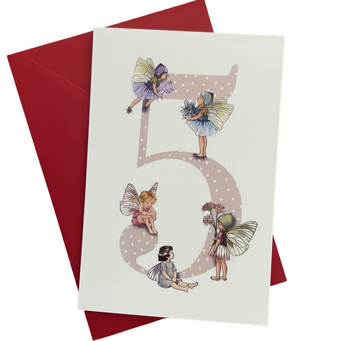 Five Year Old Fairy Birthday Greeting Card