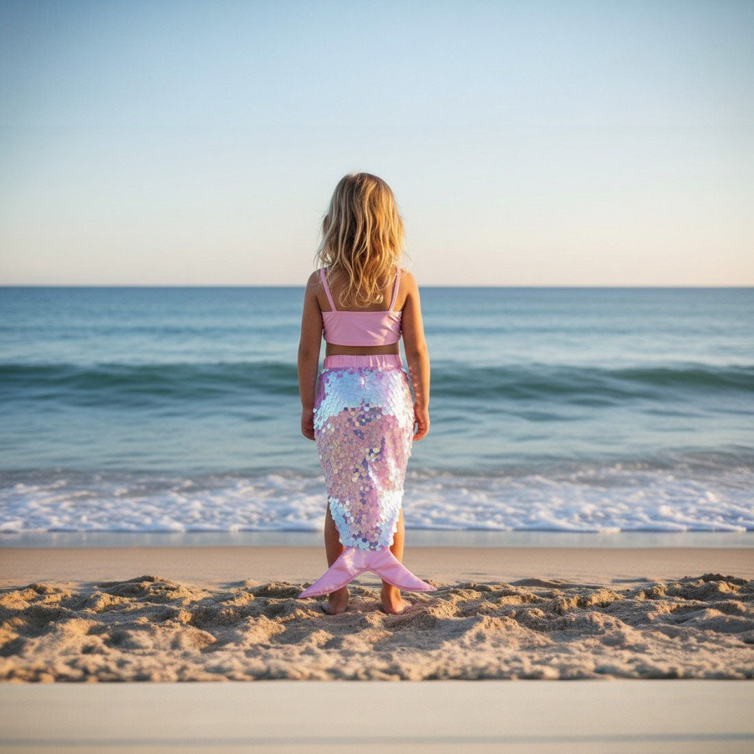 Flip Sequin Pink Shimmering Mermaid Tail