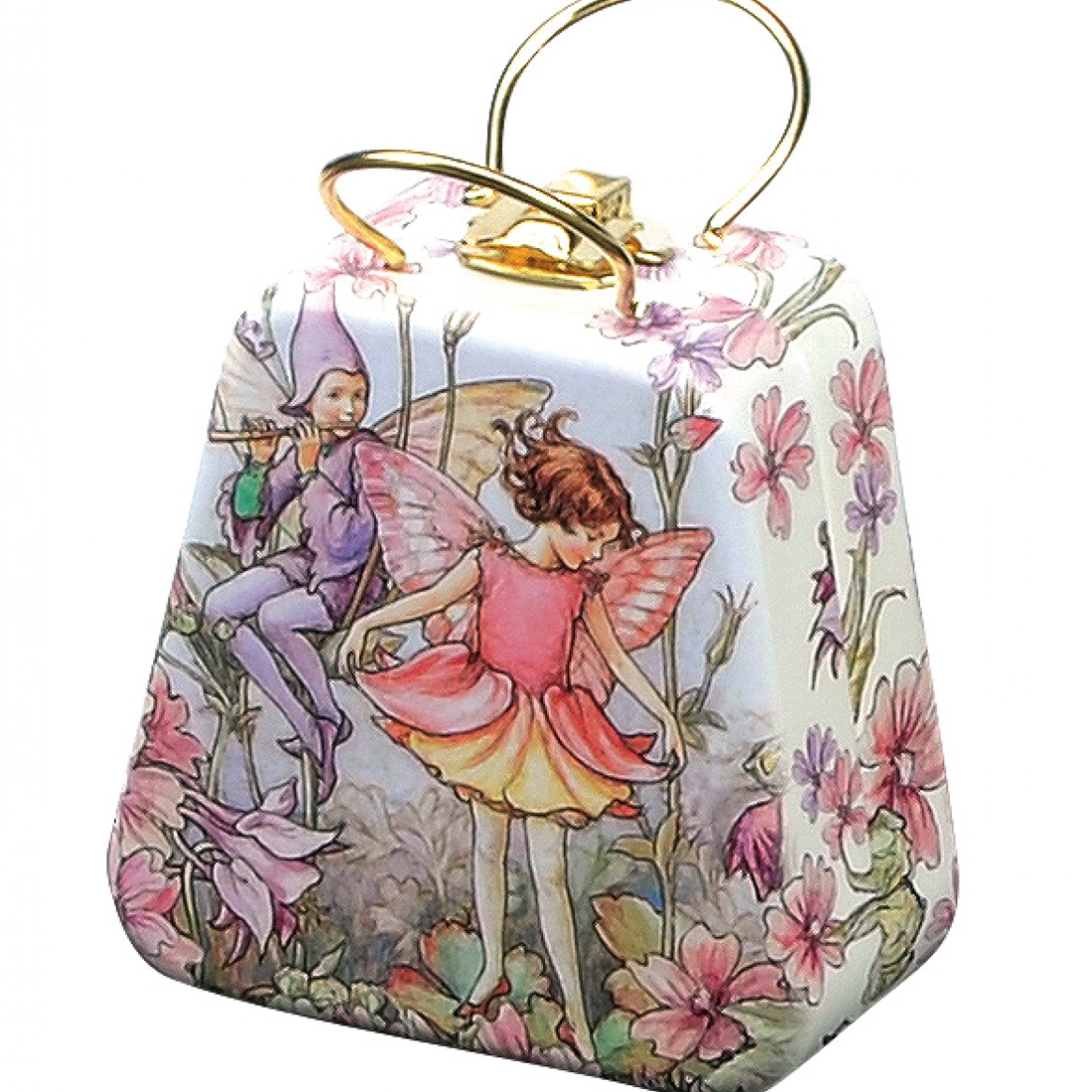 Flower Fairies Mini Handle Basket Handbag Tins