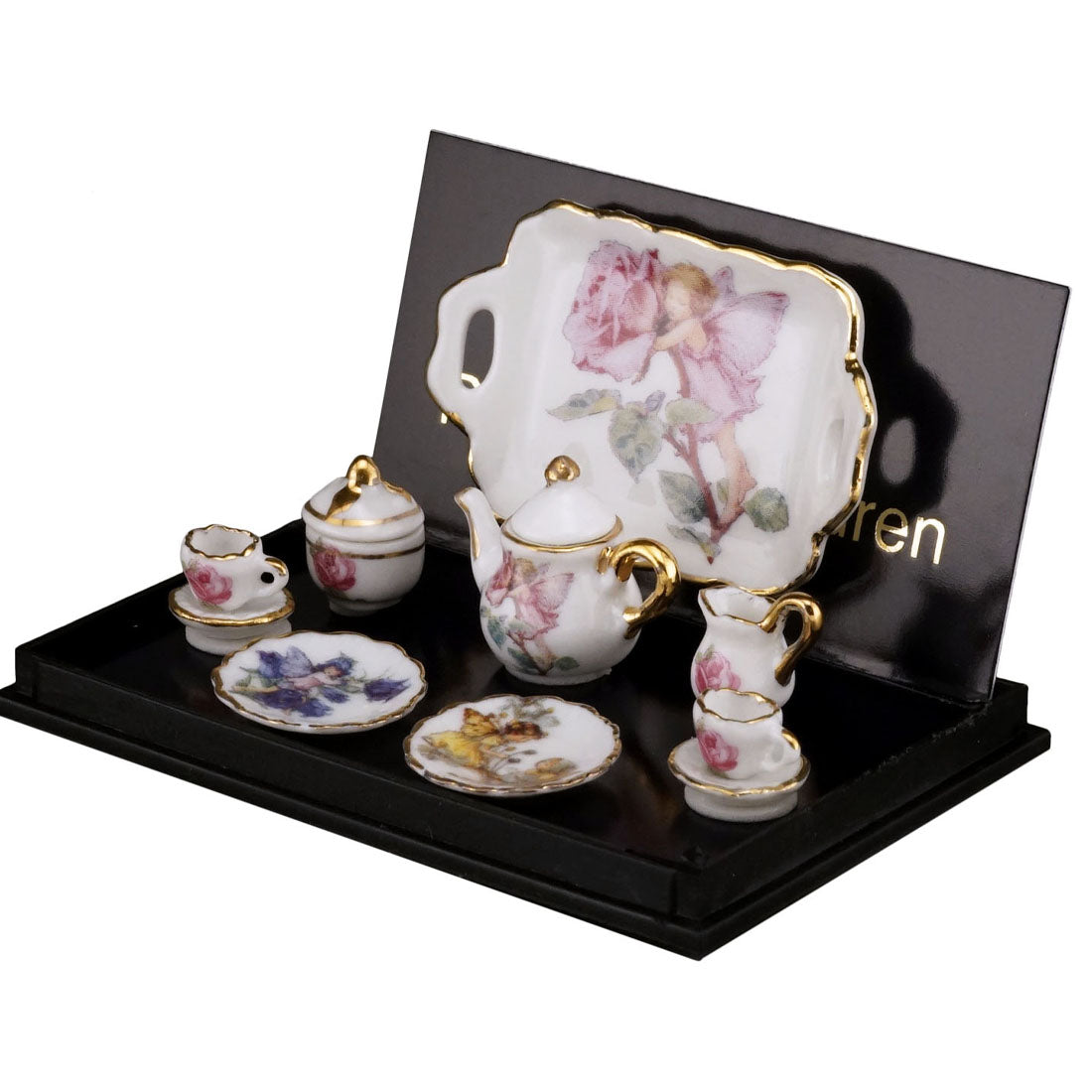 Flower Fairies Miniature Tea Set with Tray