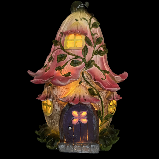 Flower Fairy House With LED Light