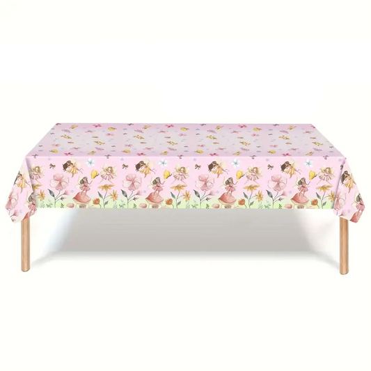 Flower Fairy Party Plastic Tablecloth