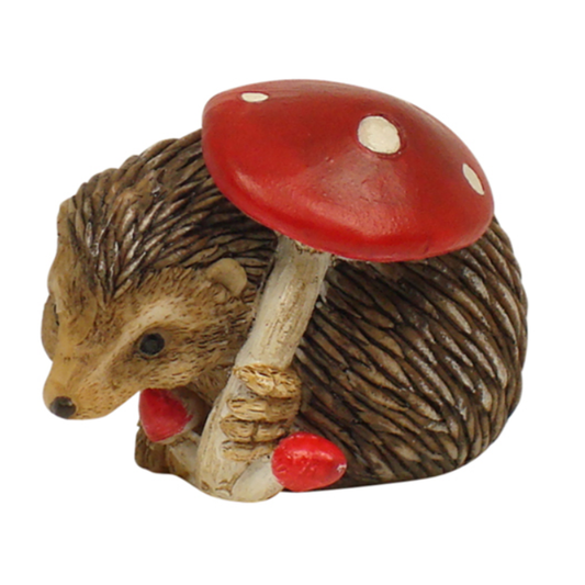 Forest Friends Hedgehog With Mushroom