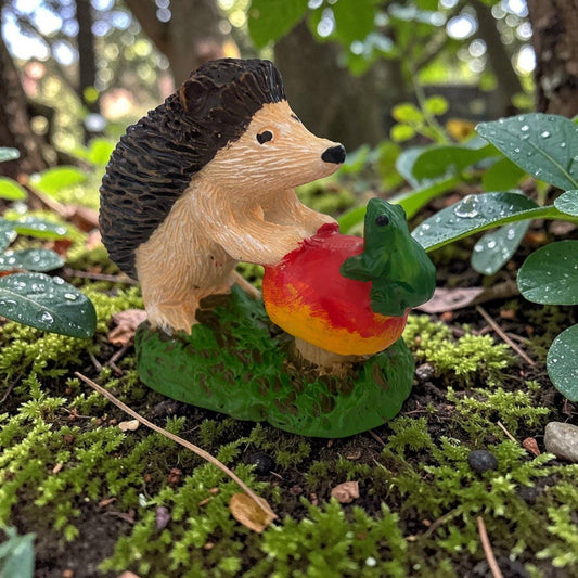 Frog And Echidna Figurine