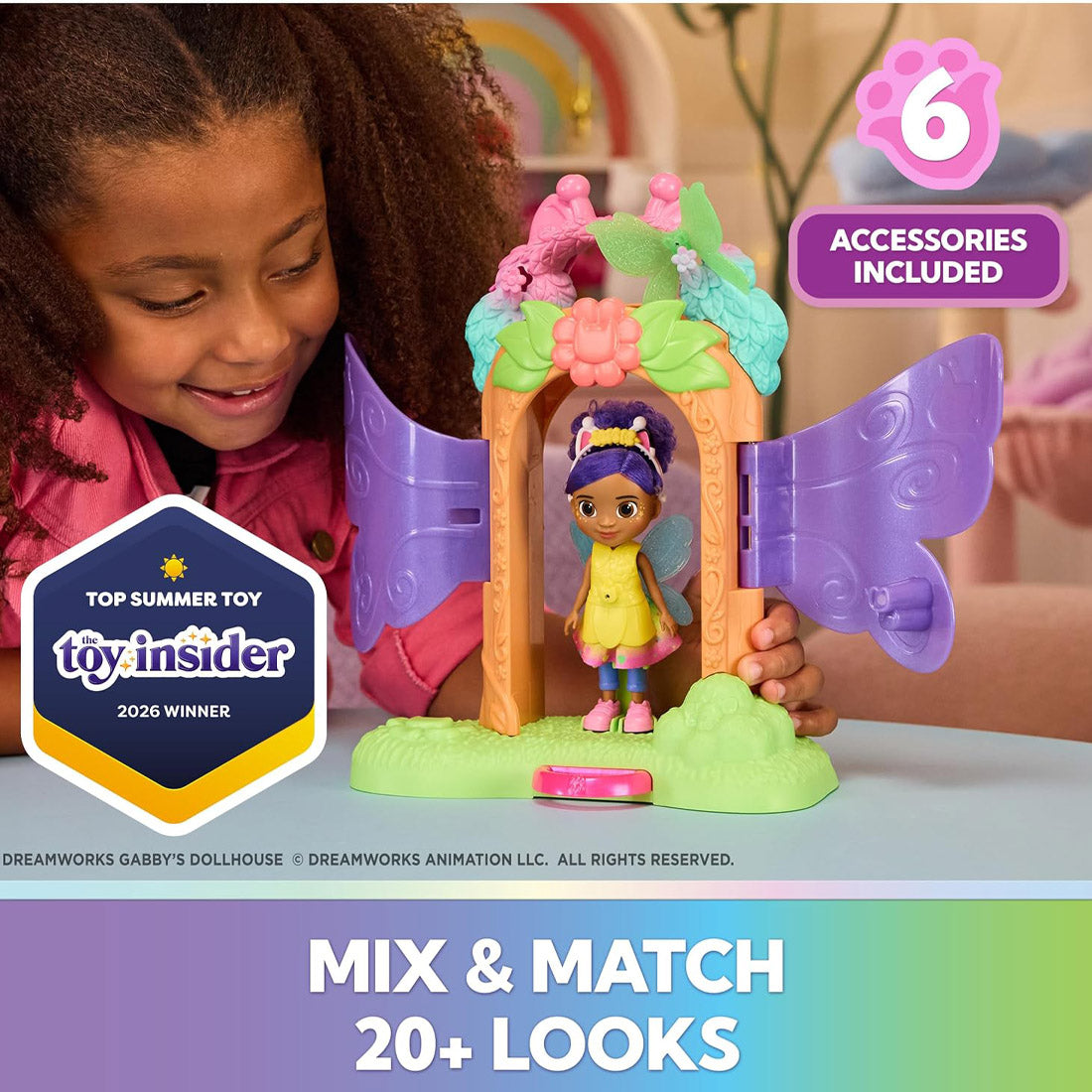Gabby's Dollhouse Fairylandia Fairy Magic Reveal Playset
