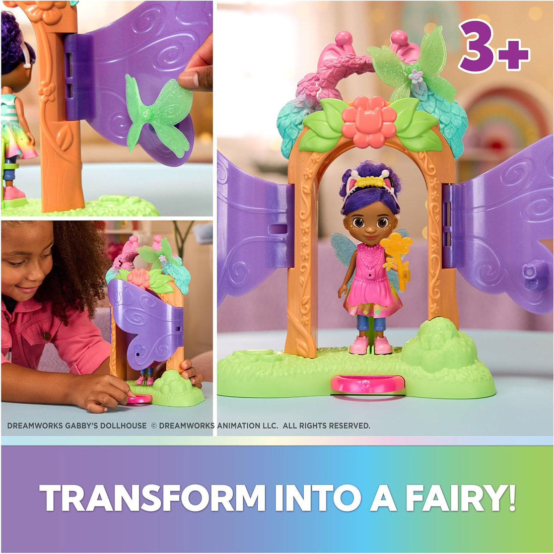 Gabby's Dollhouse Fairylandia Fairy Magic Reveal Playset