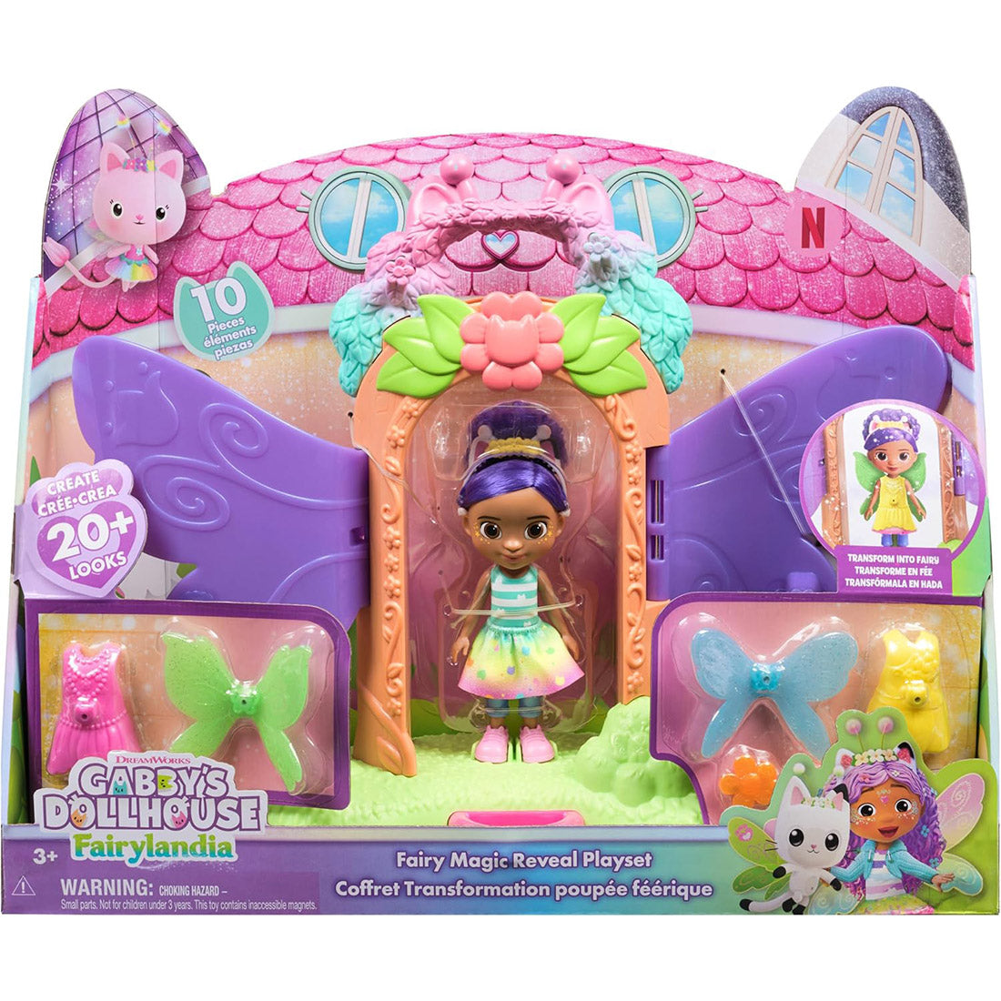 Gabby's Dollhouse Fairylandia Fairy Magic Reveal Playset