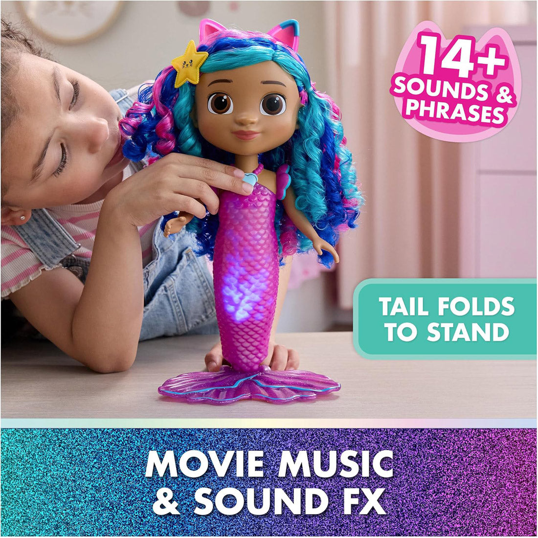 Gabby's Dollhouse Movie Feature Mermaid Doll