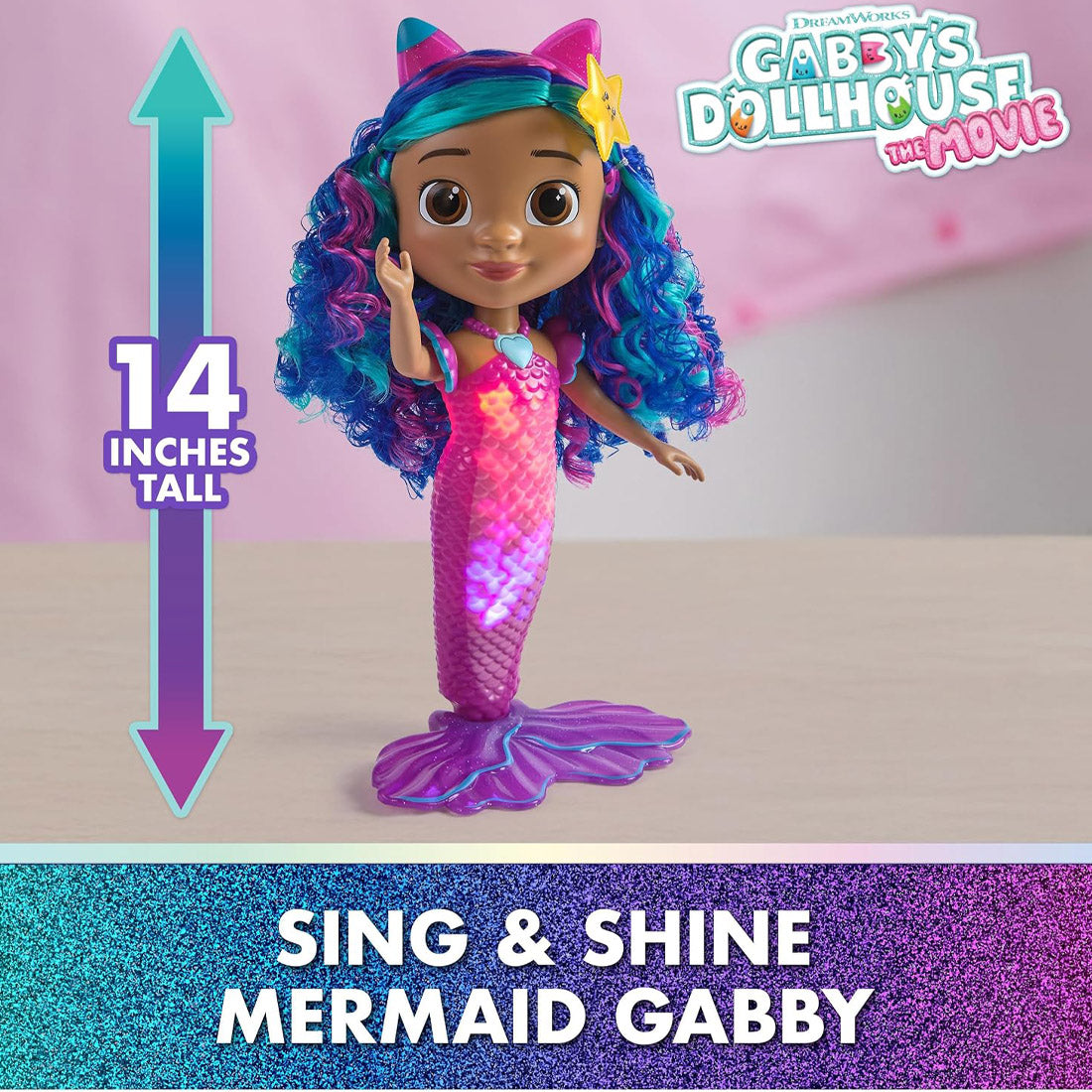 Gabby's Dollhouse Movie Feature Mermaid Doll