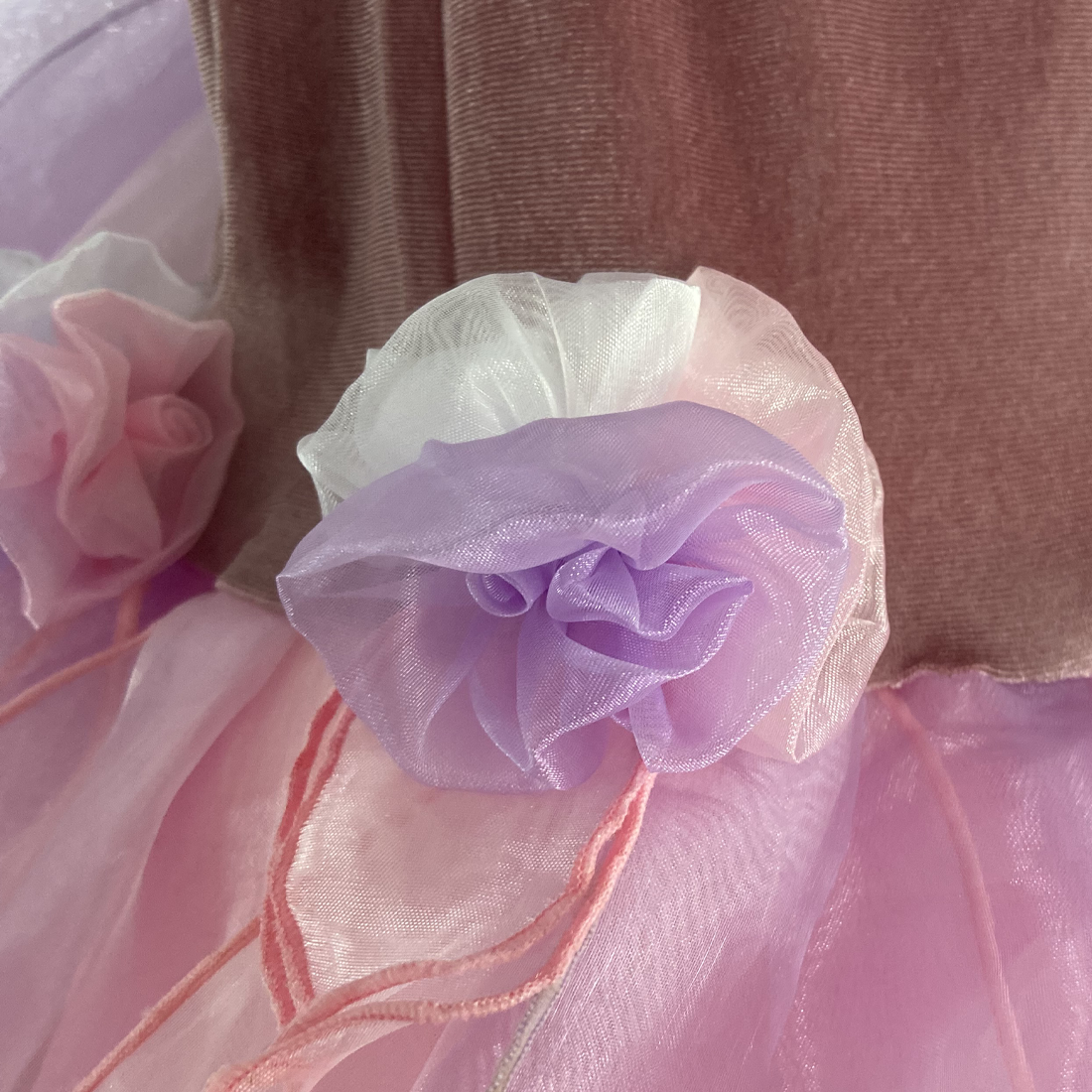 Girls Pink and Lilac Forest Fairy Dress