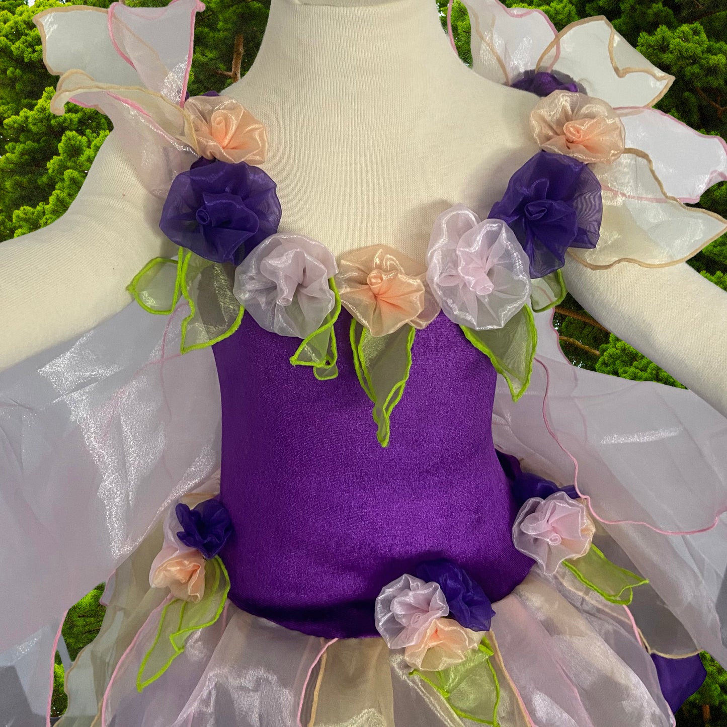 Girls Pink and Purple Forest Fairy Dress