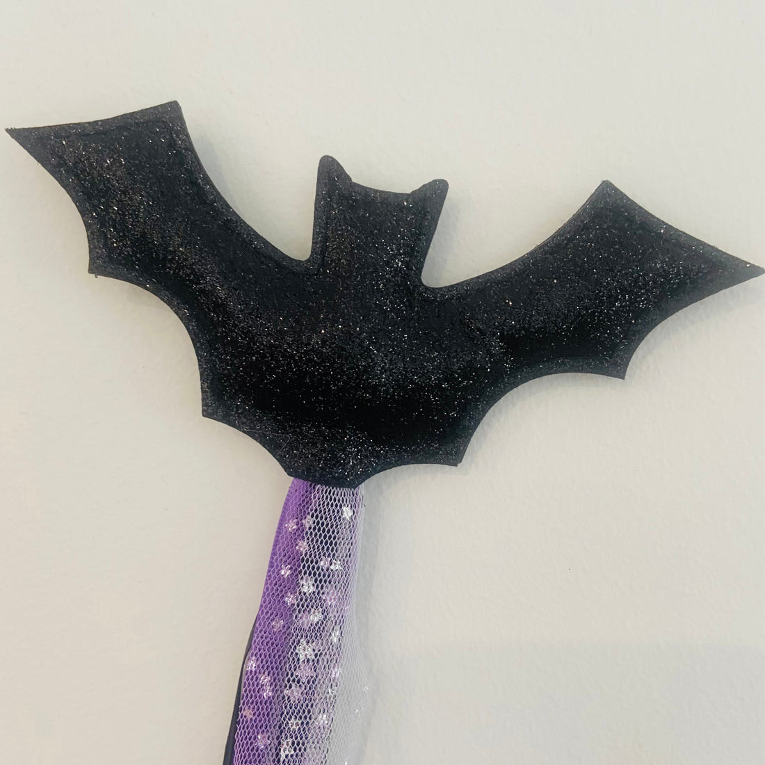 Glitter Bat Halloween Wand