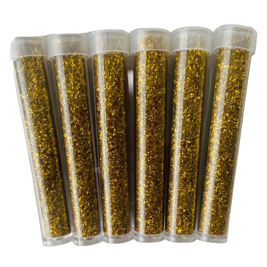 Gold Glitter Tubes Pack 6