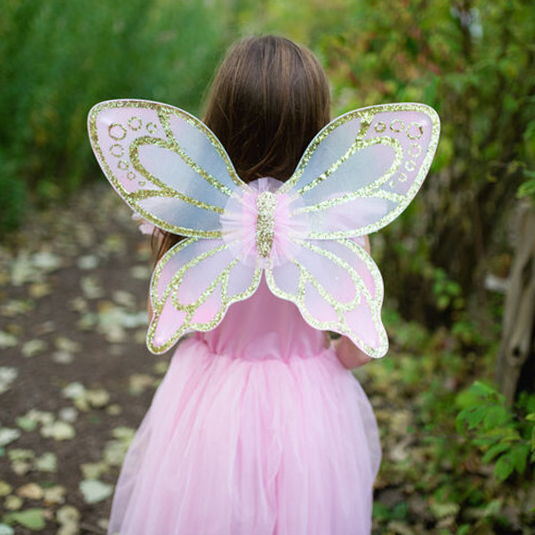 Gold Sequins Butterfly Dress & Wings - Size 5-7