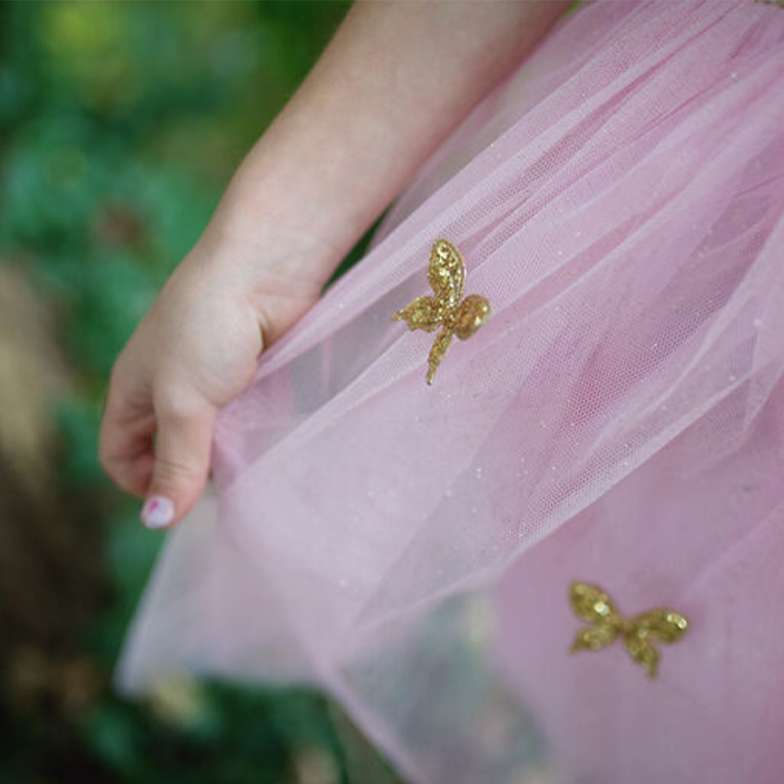 Gold Sequins Butterfly Dress & Wings - Size 5-7