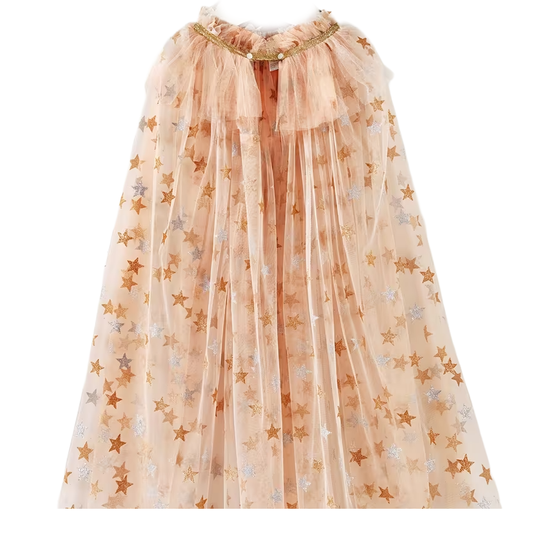 Gold & Silver Star Sparkle Fairy Cape