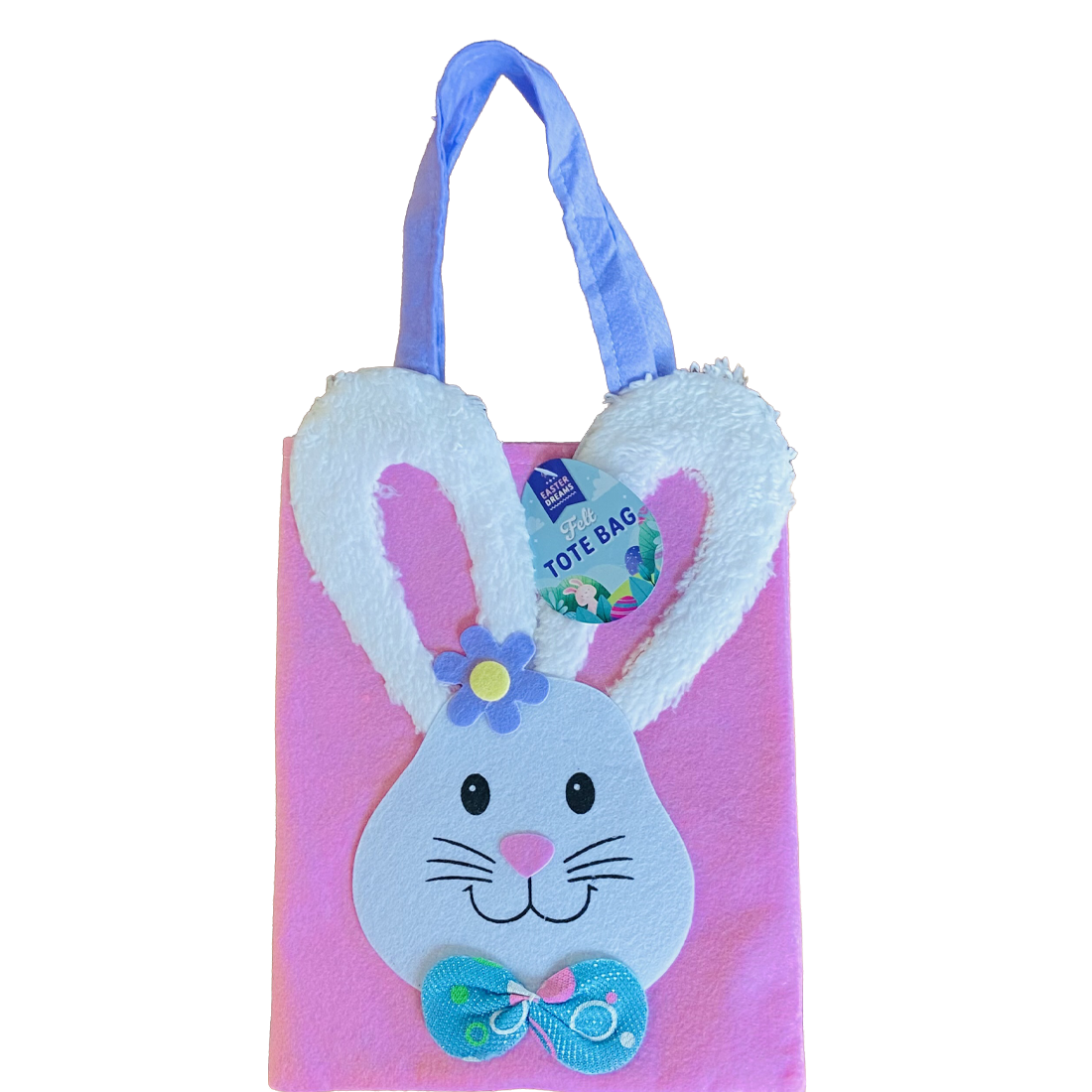Green or Pink Easter Felt Tote Bag